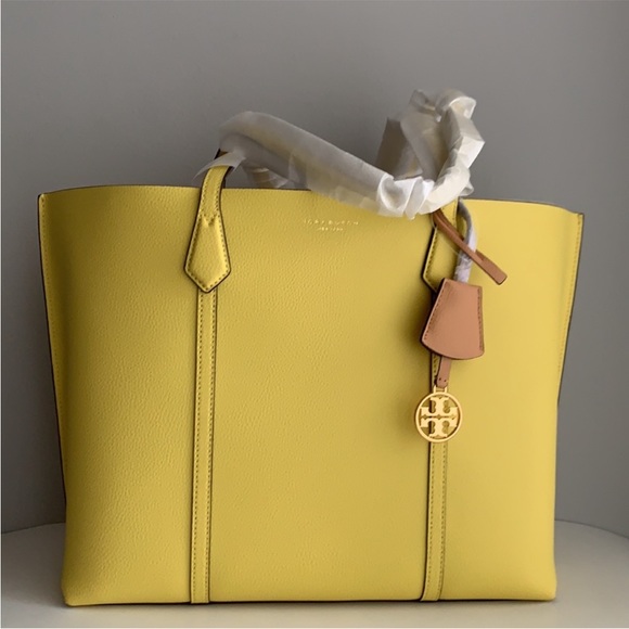 Tory Burch PERRY TRIPLE-COMPARTMENT TOTE BAG - Picture 1 of 10